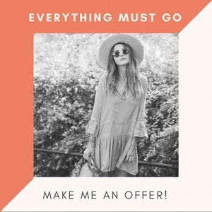 Everything must go!